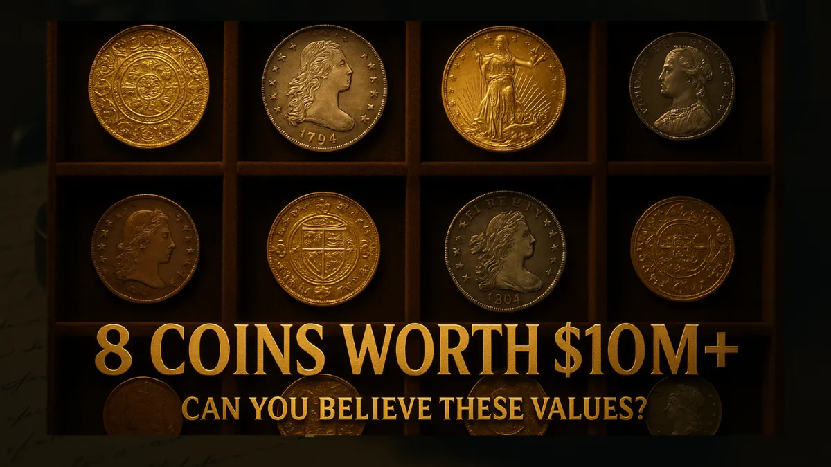 8 Coins Worth Over $10 Million That Will Blow Your Mind – Discover Their Incredible Value!